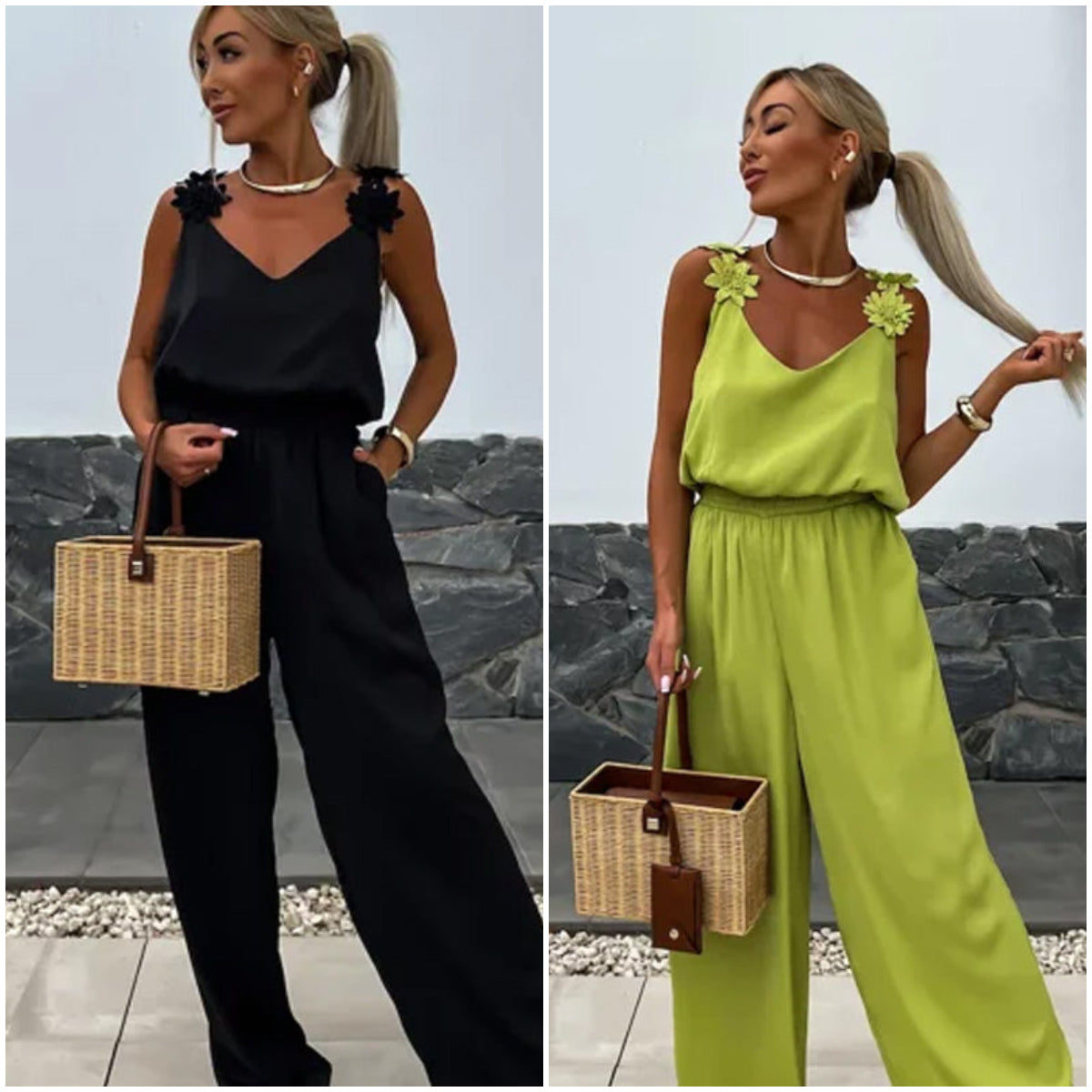 Women's Sleeveless Wide Leg Jumpsuit | braytyns.com