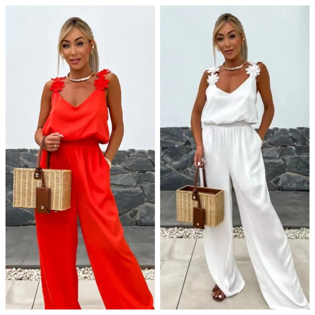 Women's Sleeveless Wide Leg Jumpsuit | braytyns.com