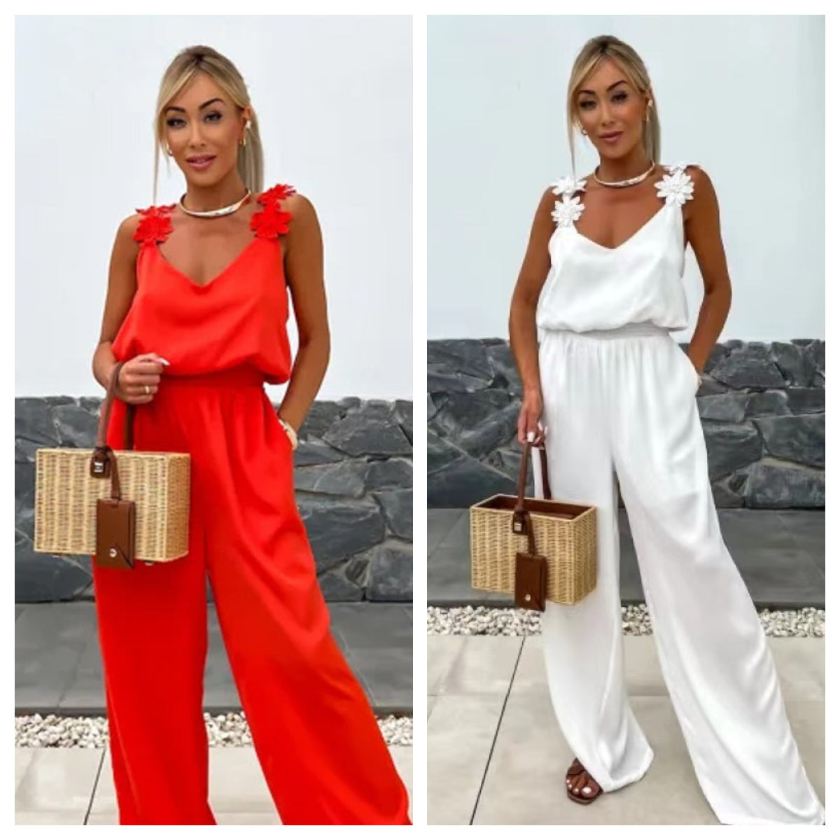 Women's Sleeveless Wide Leg Jumpsuit | braytyns.com