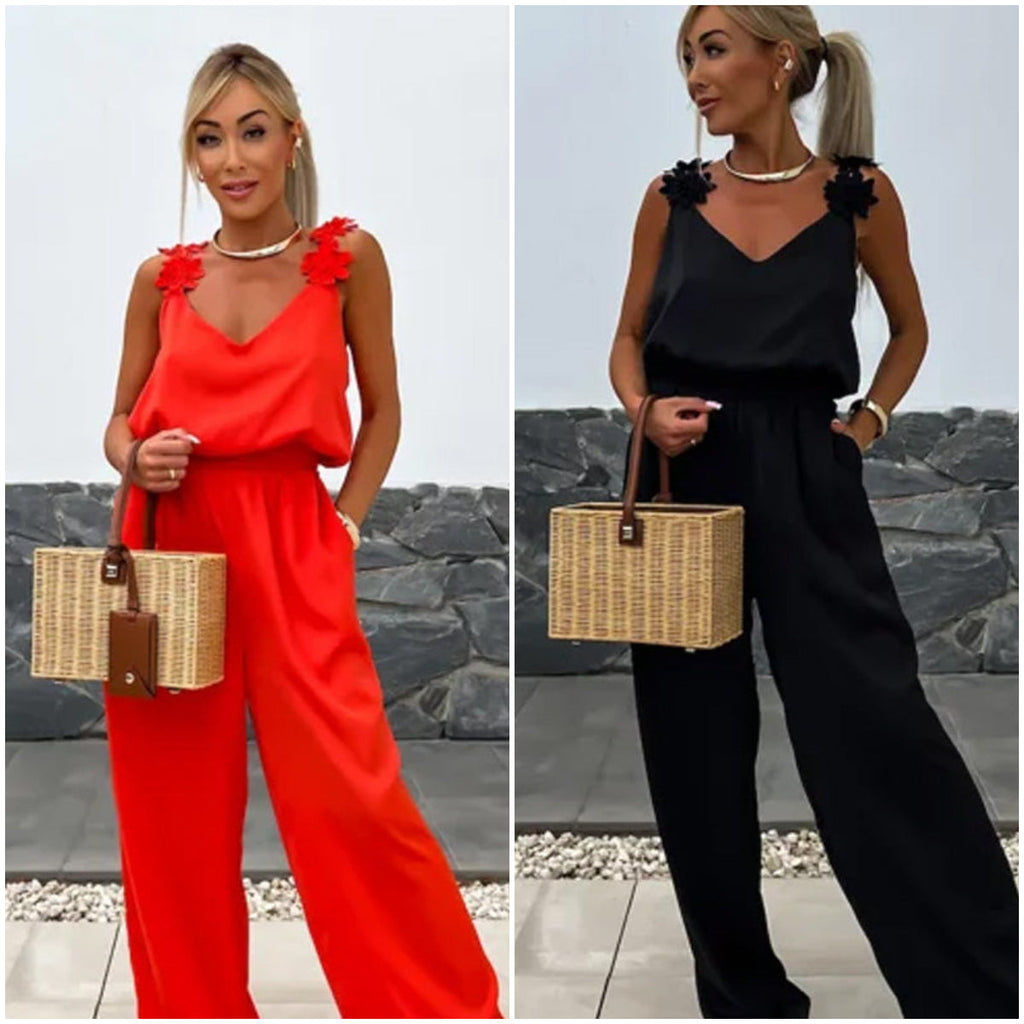 Women's Sleeveless Wide Leg Jumpsuit | braytyns.com