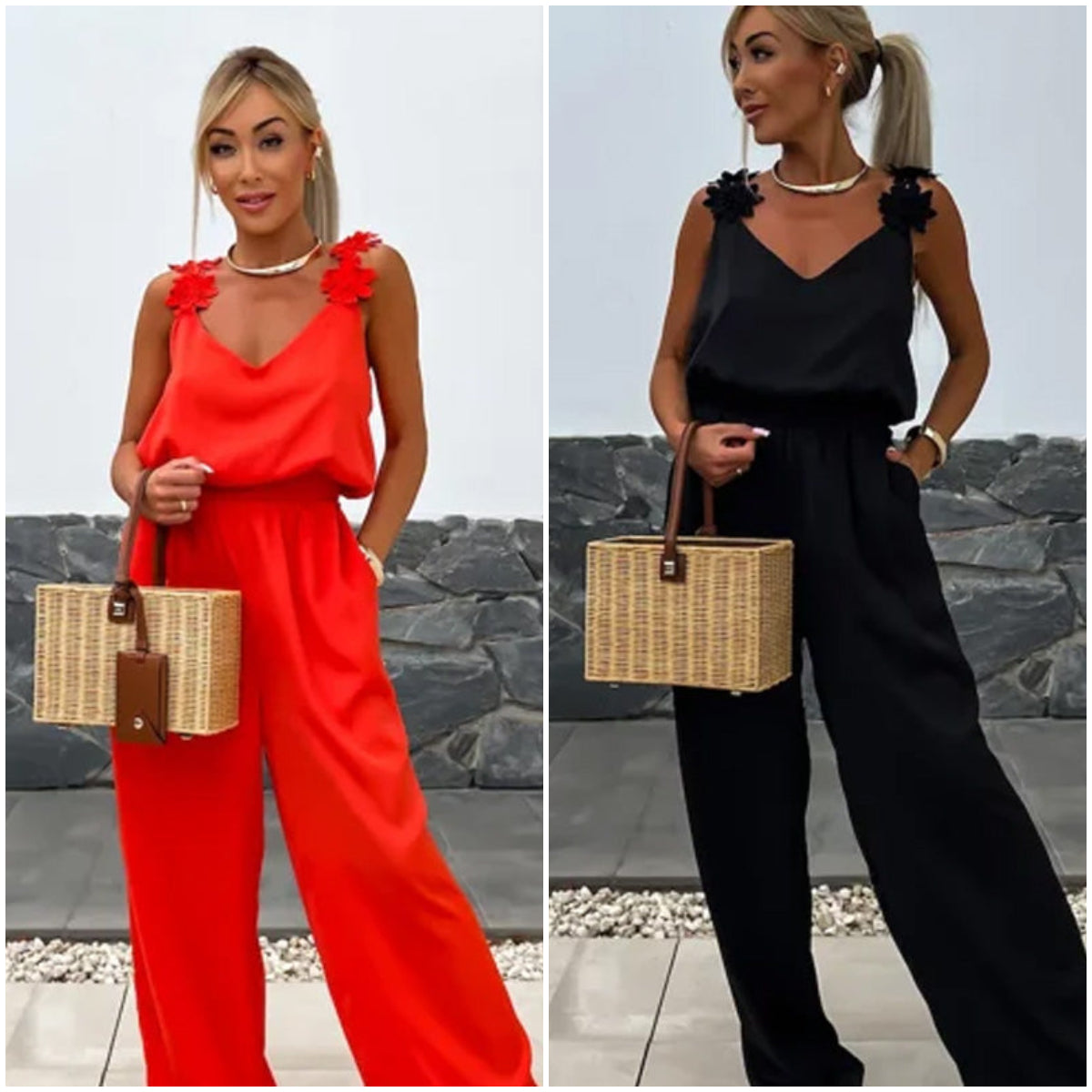 Women's Sleeveless Wide Leg Jumpsuit | braytyns.com