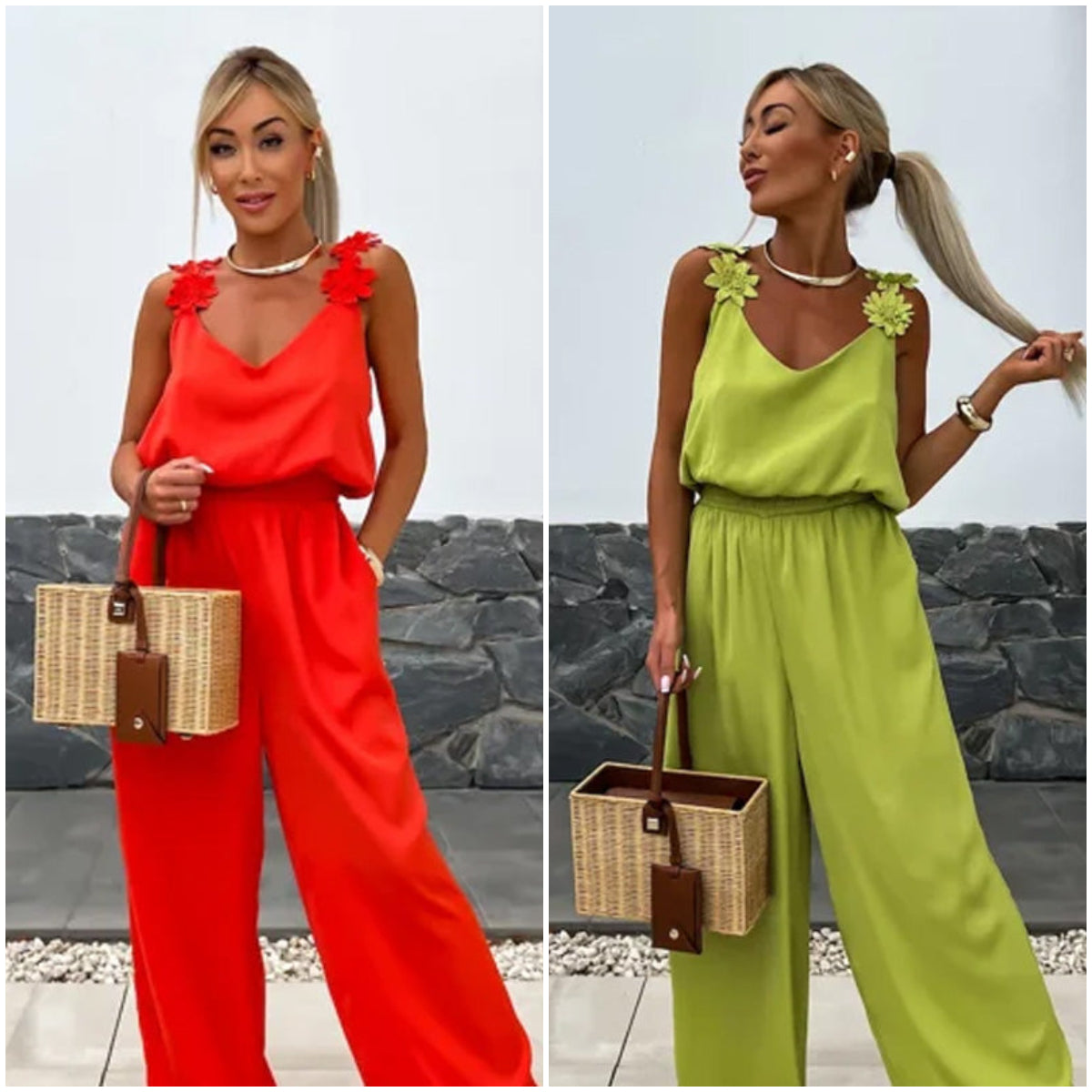Women's Sleeveless Wide Leg Jumpsuit | braytyns.com