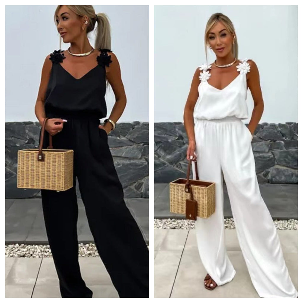 Women's Sleeveless Wide Leg Jumpsuit | braytyns.com