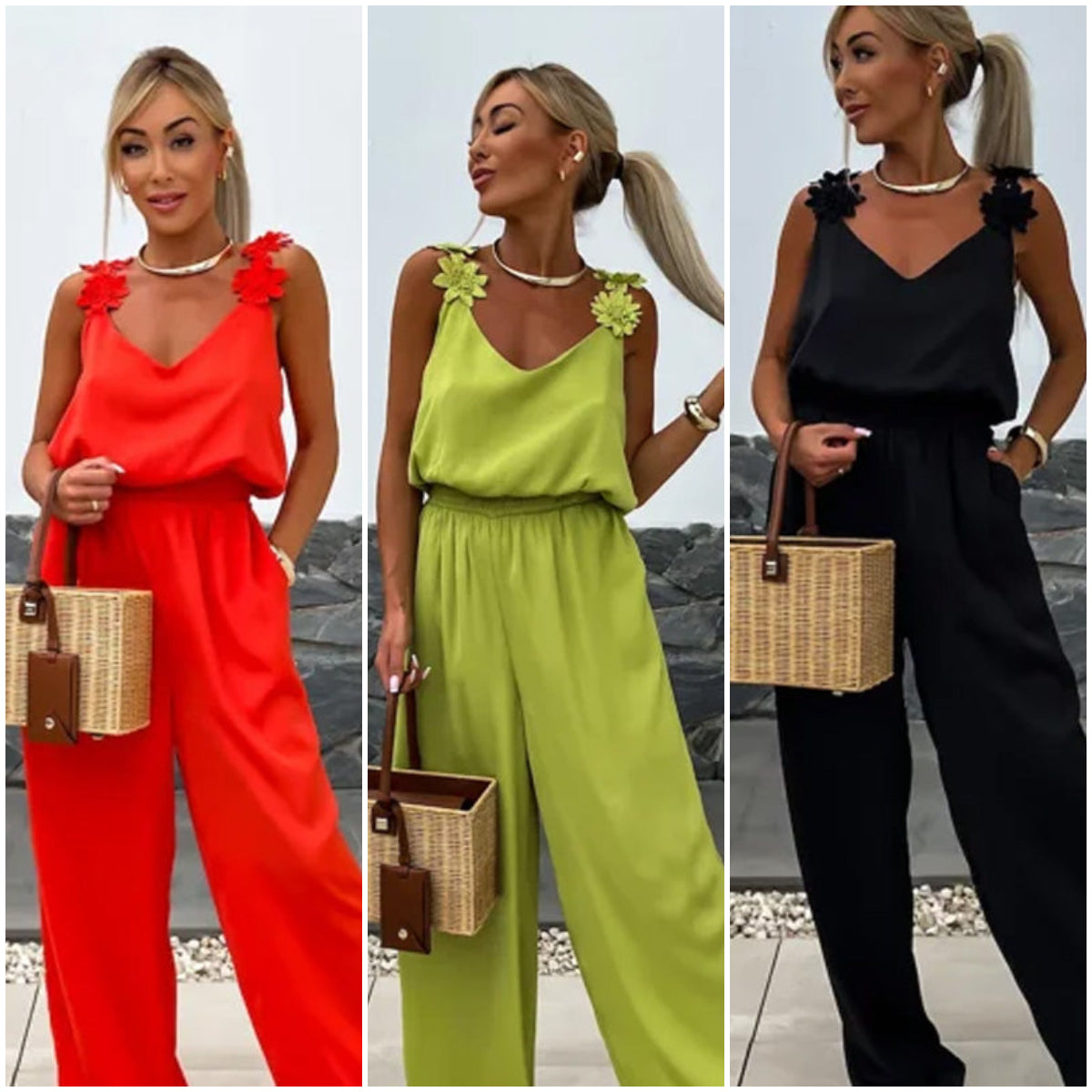 Women's Sleeveless Wide Leg Jumpsuit | braytyns.com