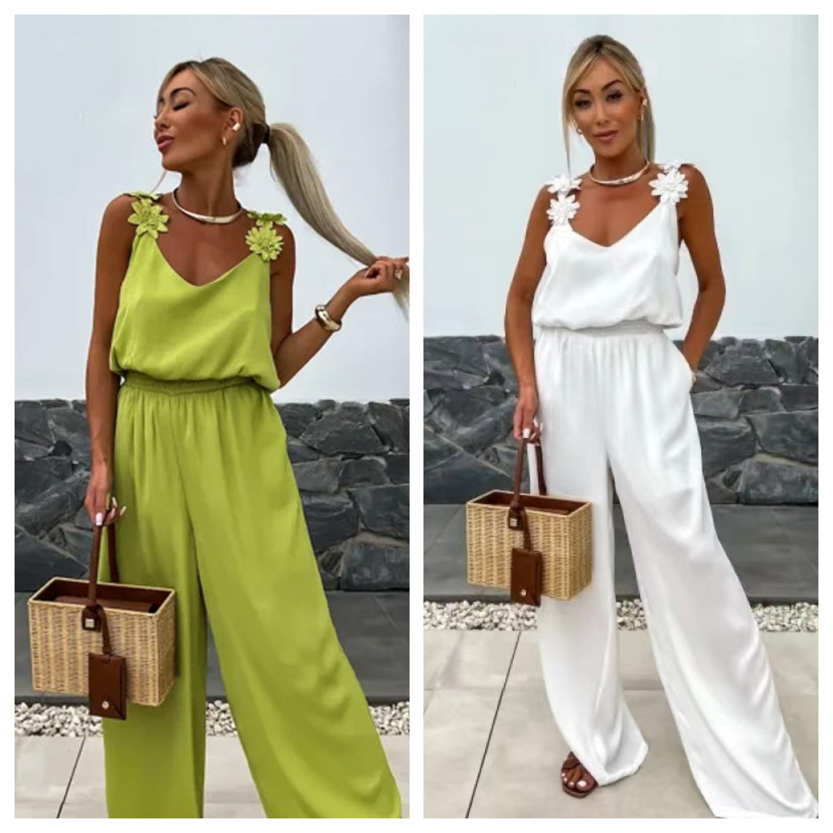 Women's Sleeveless Wide Leg Jumpsuit | braytyns.com