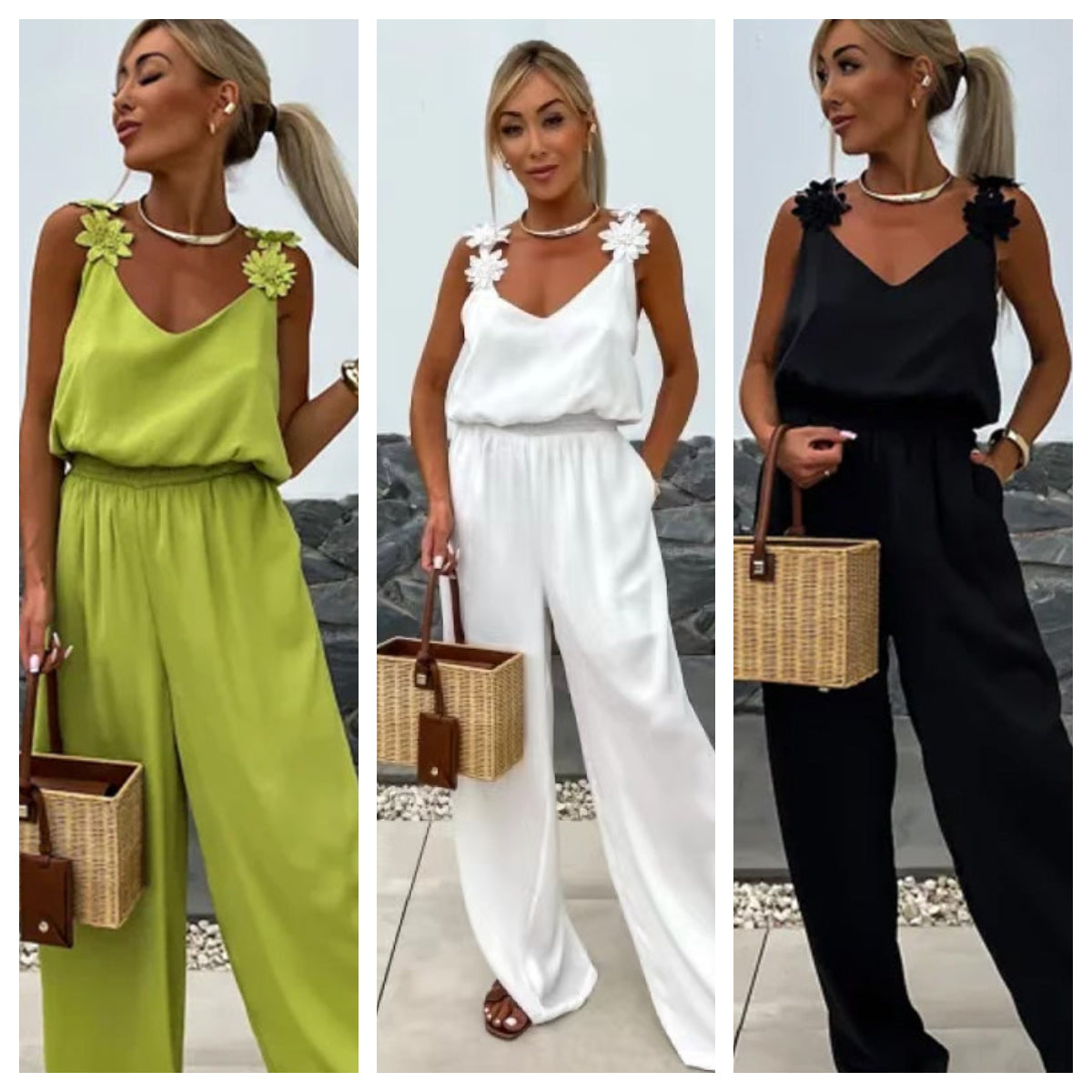Women's Sleeveless Wide Leg Jumpsuit | braytyns.com