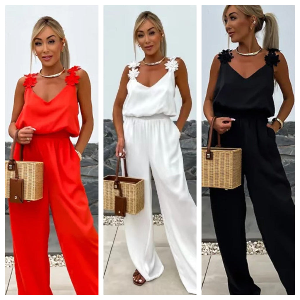 Women's Sleeveless Wide Leg Jumpsuit | braytyns.com