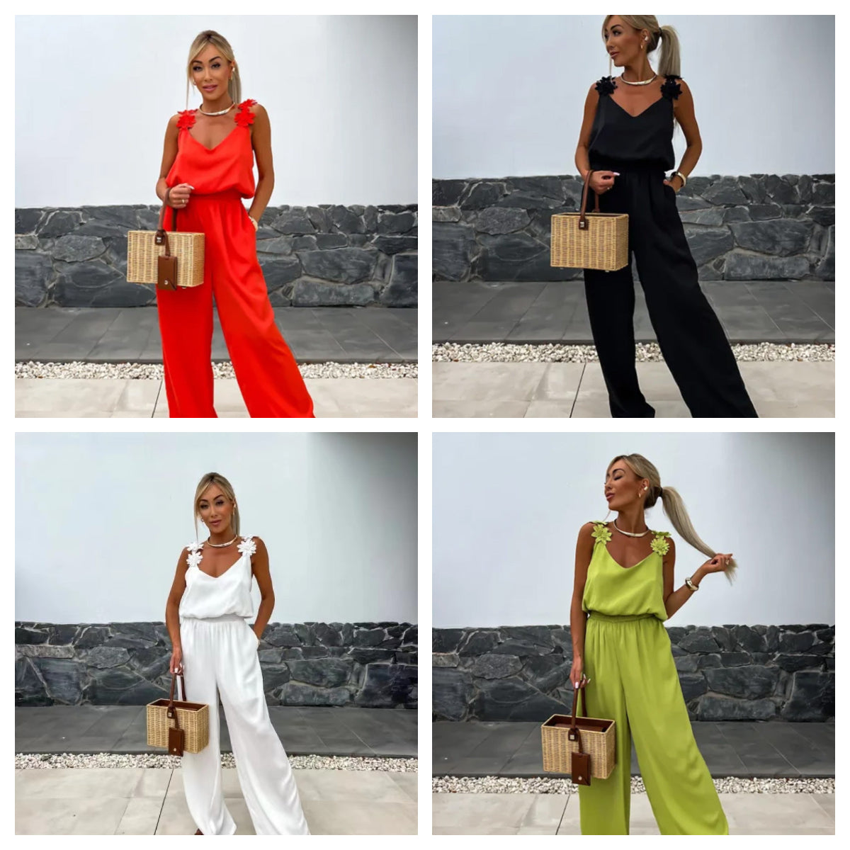 Women's Sleeveless Wide Leg Jumpsuit | braytyns.com