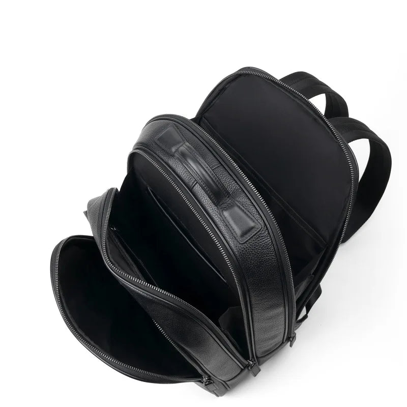 Men's Genuine Leather Business Backpack