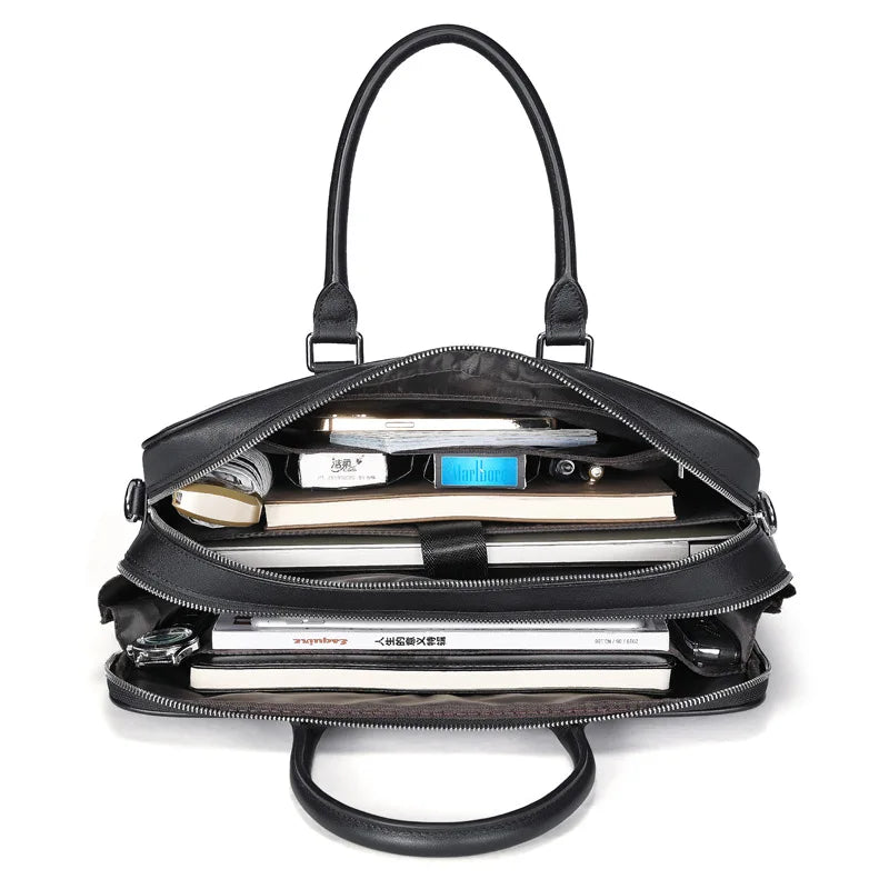 Men's Luxury Leather Messenger Bag