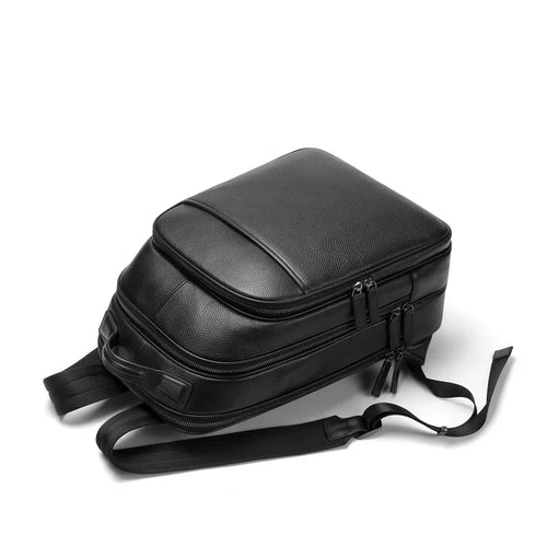 Men's Genuine Leather Business Backpack