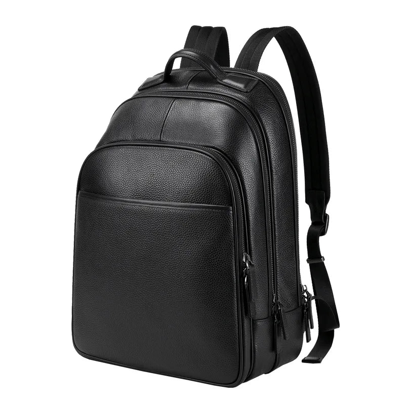 Men's Genuine Leather Business Backpack