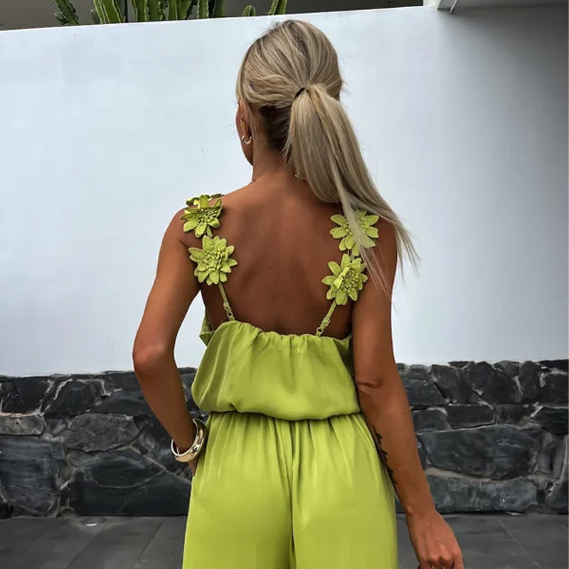 Women's Sleeveless Wide Leg Jumpsuit | braytyns.com