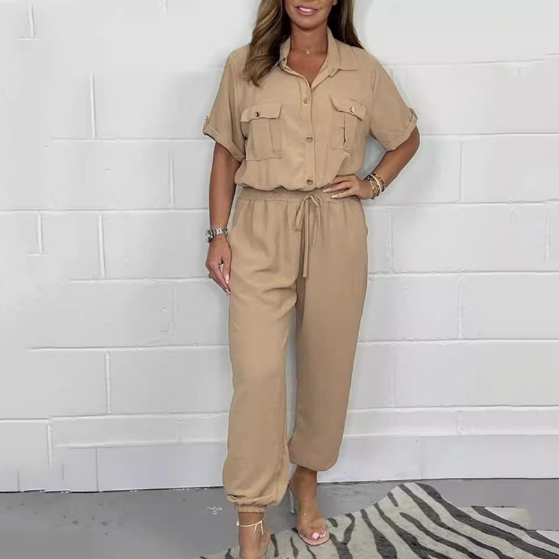 Women's Short Sleeved Utility Jumpsuit | braytyns.com
