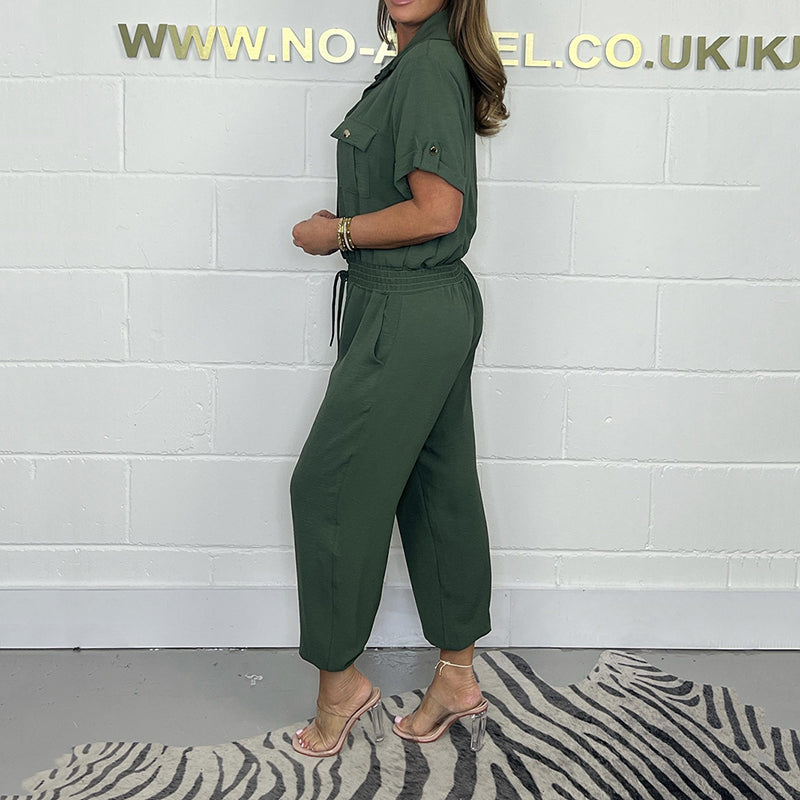 Women's Short Sleeved Utility Jumpsuit | braytyns.com